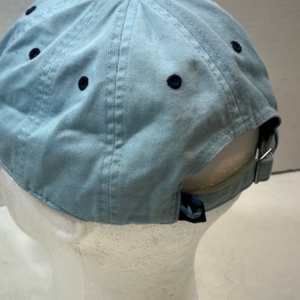 Adidas Washed Blue Cotton Adjustable Strapback Ca… - image 4
